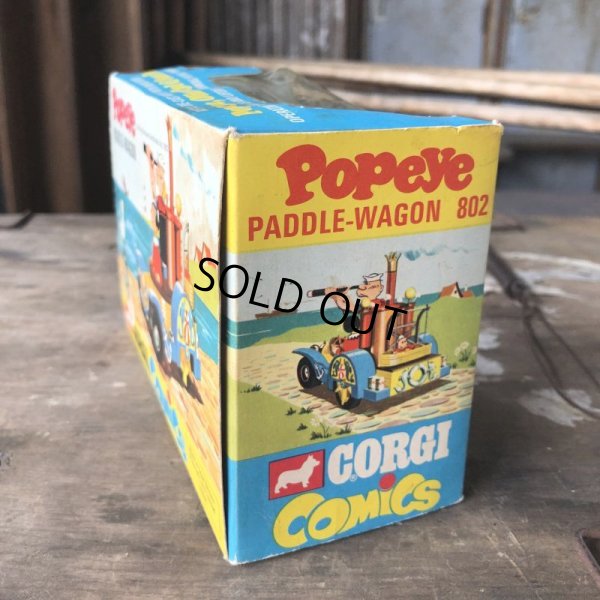 画像2: 60s Vintage Popeye CORGI Comics Die-cast Paddle Wagon (C110)