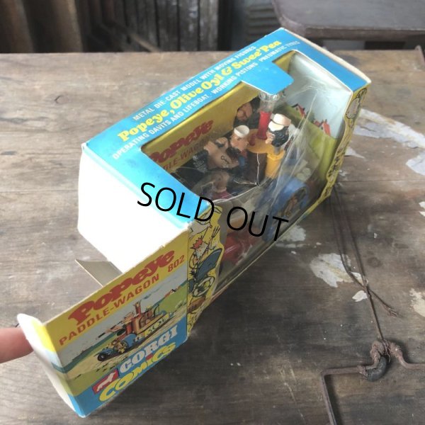 画像17: 60s Vintage Popeye CORGI Comics Die-cast Paddle Wagon (C110)