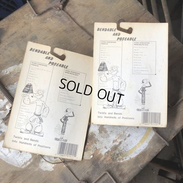 画像2: 80s Vintage Popeye Bendable Set (C109)