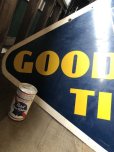 画像9: Vintage Goodyear Tires Double Sided Porcelain Sign (C108)