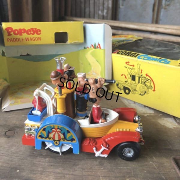 画像11: 60s Vintage Popeye CORGI Comics Die-cast Paddle Wagon (C110)