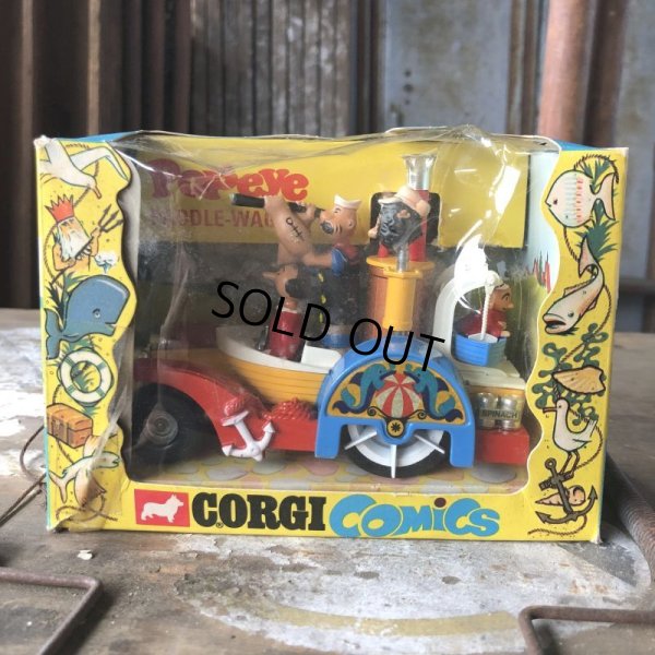 画像18: 60s Vintage Popeye CORGI Comics Die-cast Paddle Wagon (C110)