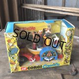 60s Vintage Popeye CORGI Comics Die-cast Paddle Wagon (C110)