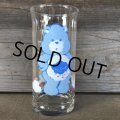 80s Vintage Glass Pizza Hut Care Bear Grumpy (C130)