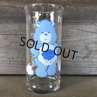 80s Vintage Glass Pizza Hut Care Bear Grumpy (C130)