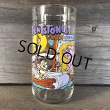 90s Vintage Glass Hardee's Flintstones (C124)