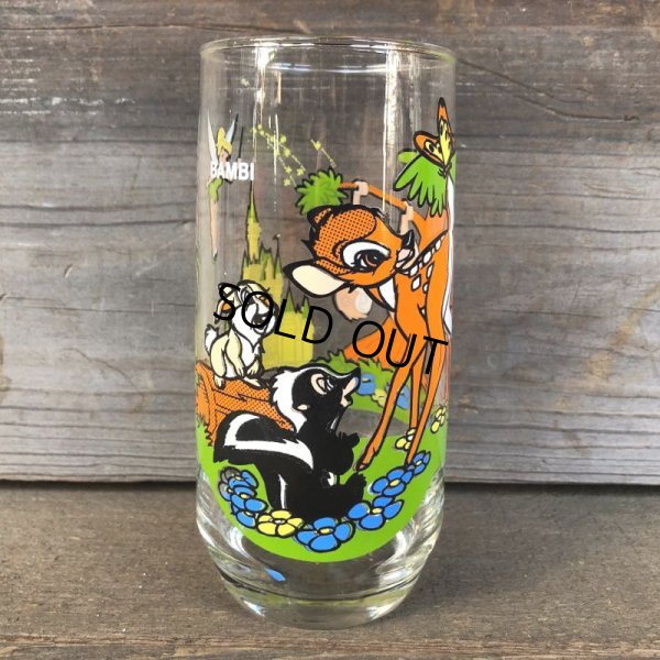 画像1: 70s Vintage Pepsi Glass Disney Bambi (C120)