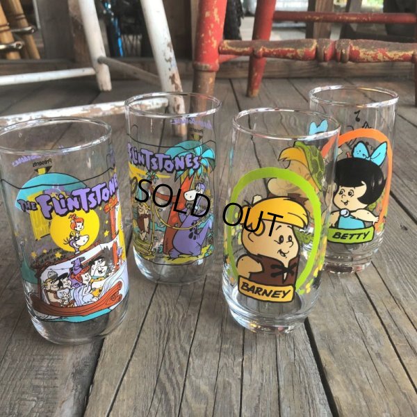 画像8: 90s Vintage Glass Hardee's Flintstones (C123)