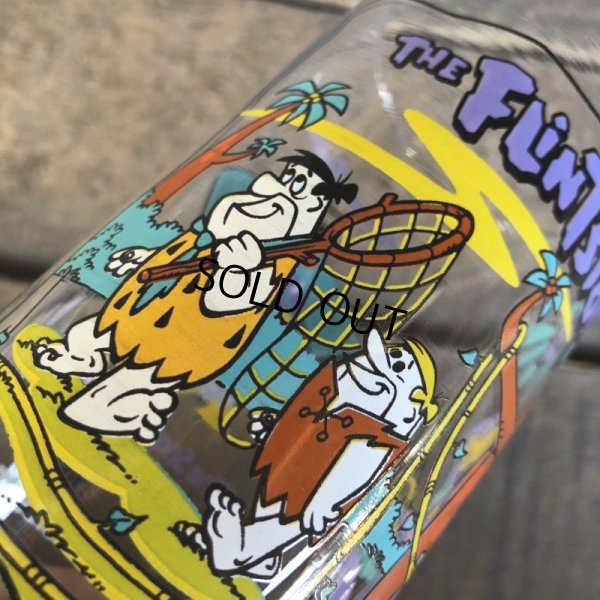 画像6: 90s Vintage Glass Hardee's Flintstones (C123)