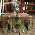 画像1: 80s Vintage Glass Burger King Mark Twain 150th Birthday Set (C135) (1)