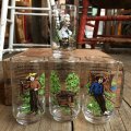 80s Vintage Glass Burger King Mark Twain 150th Birthday Set (C135)