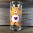 画像1: 80s Vintage Glass Pizza Hut Care Bear Tenderheart (C131) (1)