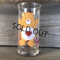 80s Vintage Glass Pizza Hut Care Bear Tenderheart (C131)