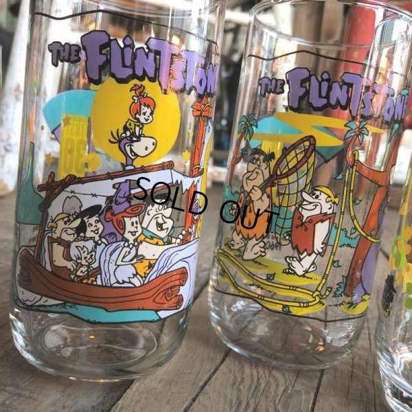 画像7: 90s Vintage Glass Hardee's Flintstones (C124)