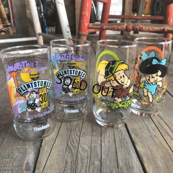 画像8: 90s Vintage Glass Hardee's Flintstones (C124)