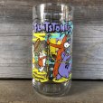 画像1: 90s Vintage Glass Hardee's Flintstones (C123) (1)