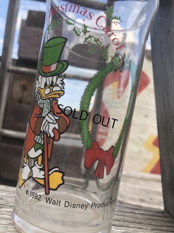 画像6: 80s Vintage Coca Cola Glass  Mickey's Christmas Carol (C149)