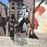 70s Vintage Pepsi Glass Pepe Le Pew (C160)
