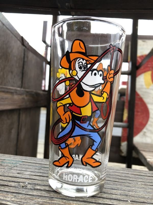 画像1: 70s Vintage Pepsi Glass Horace & Clarabelle (C153)