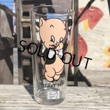 70s Vintage Pepsi Glass Porky Pig (C161)