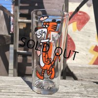 70s Vintage Pepsi Glass Cool Cat (C158 )