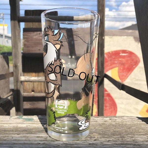画像4: 70s Vintage Pepsi Glass Taz & Porky Pig (C169)
