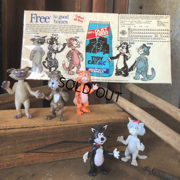画像19: Vintage TIDY CAT Pet Food Tidy Team Complete Set (C176)