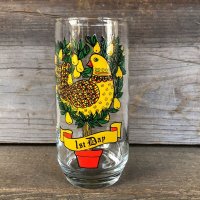 70s Vintage Pepsi Glass 12 Days of Christmas 1th Day (C148)