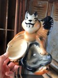 1950s  Fine Ent Inc. U.S.A Chipmunk Pottery Dresser Caddy (B487)