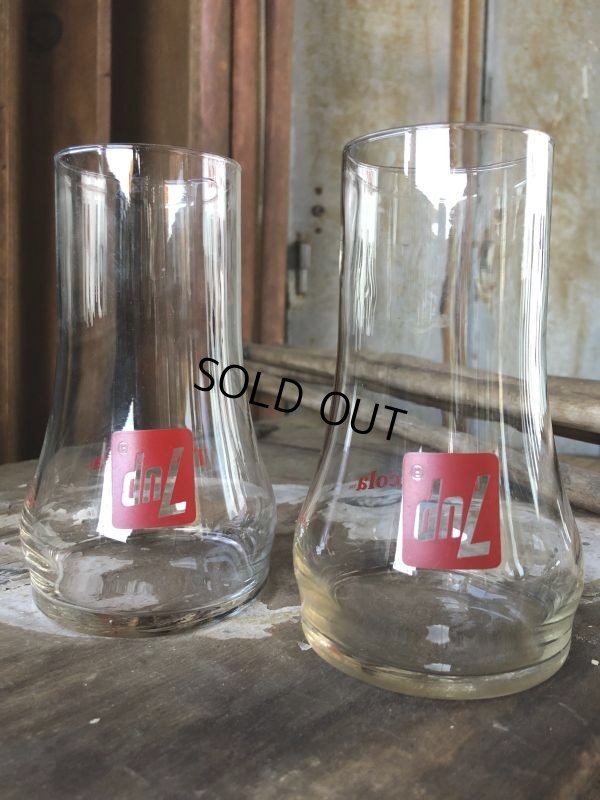 画像6: 70s Vintage 7UP Glass The UnCola Upside Down  (C180)