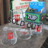 70s Vintage 7UP Glass Lil' Un 300ml 10.14oz (C179)