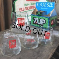 70s Vintage 7UP Glass Lil' Un 300ml 10.14oz (C179)