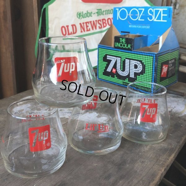 画像1: 70s Vintage 7UP Glass Lil' Un 300ml 10.14oz (C179)