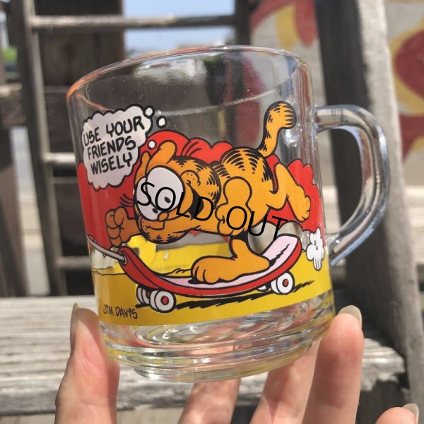 画像6: 80s Vintage ANCHOR HOCKING Glass McDonald's GARFIELD Mug Cup (C185)