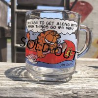 70s Vintage ANCHOR HOCKING Glass McDonald's GARFIELD Mug Cup (C184)