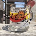 70s Vintage ANCHOR HOCKING Glass McDonald's GARFIELD Mug Cup (C186)