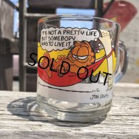 70s Vintage ANCHOR HOCKING Glass McDonald's GARFIELD Mug Cup (C186)