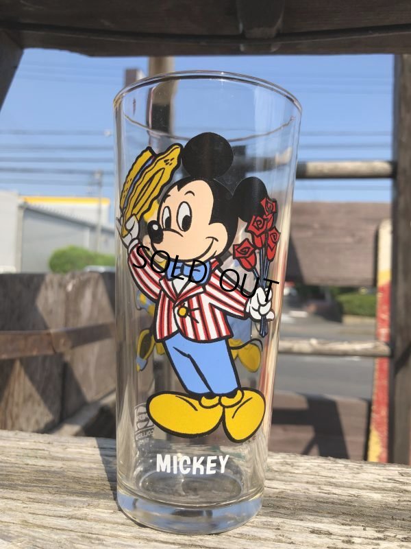 画像1: 70s Vintage Pepsi Glass Mickey (C214)