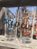 70s Vintage Pepsi Glass Road Runner & Wile E. Coyote SET (C206)