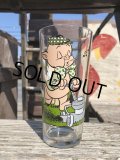 70s Vintage Pepsi Glass Porky Pig & Petunia Pig (C201)