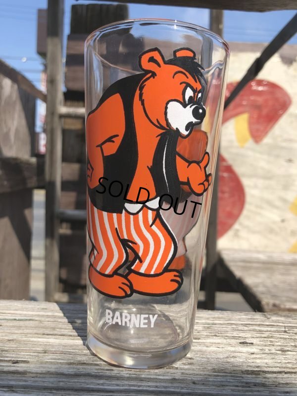 画像1: 70s Vintage Pepsi Glass Barney (C209)