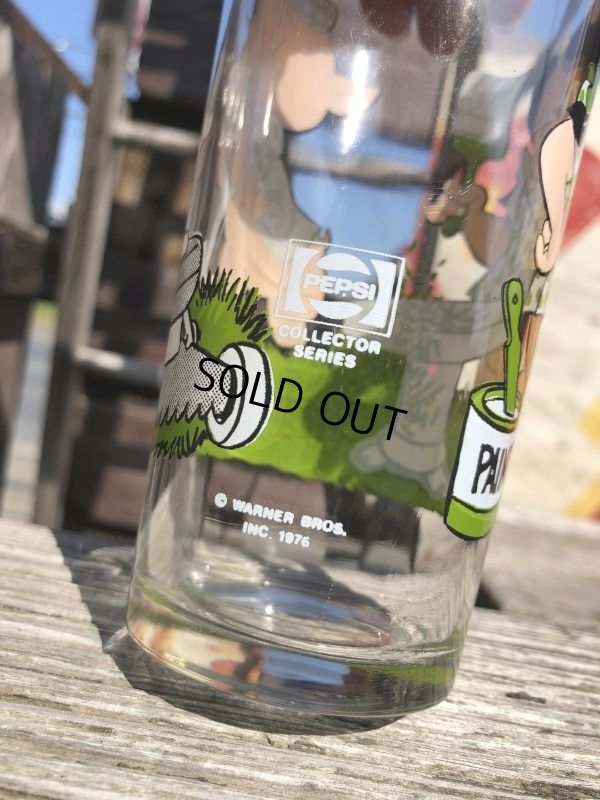 画像5: 70s Vintage Pepsi Glass Porky Pig & Petunia Pig (C201)