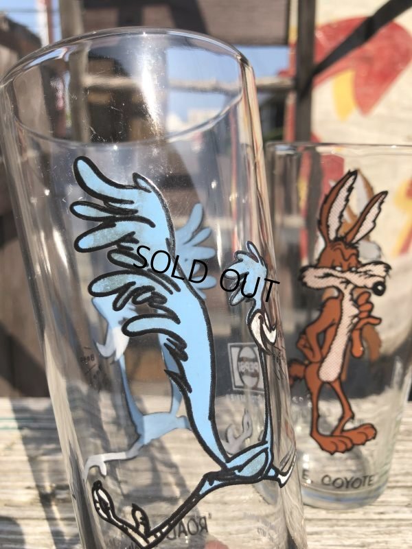 画像8: 70s Vintage Pepsi Glass Road Runner & Wile E. Coyote SET (C206)