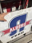 画像12: Vintage Alber's Animal Feed Pet Food Sign (C219)