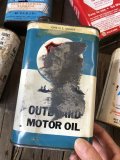 Vintage 1qt Oil Can PHILLIPS 66 OUTBOARD MOTOR OIL (C232)