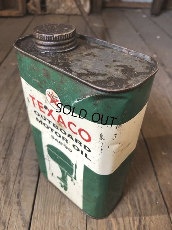 画像2: Vintage 1qt Oil Can TEXACO OUTBOARD MOTOR OIL (C231)
