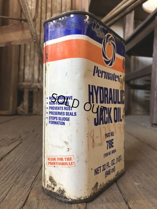 画像5: Vintage 1qt Oil Can Permatex HYDRAULIC JACK OIL (C225)
