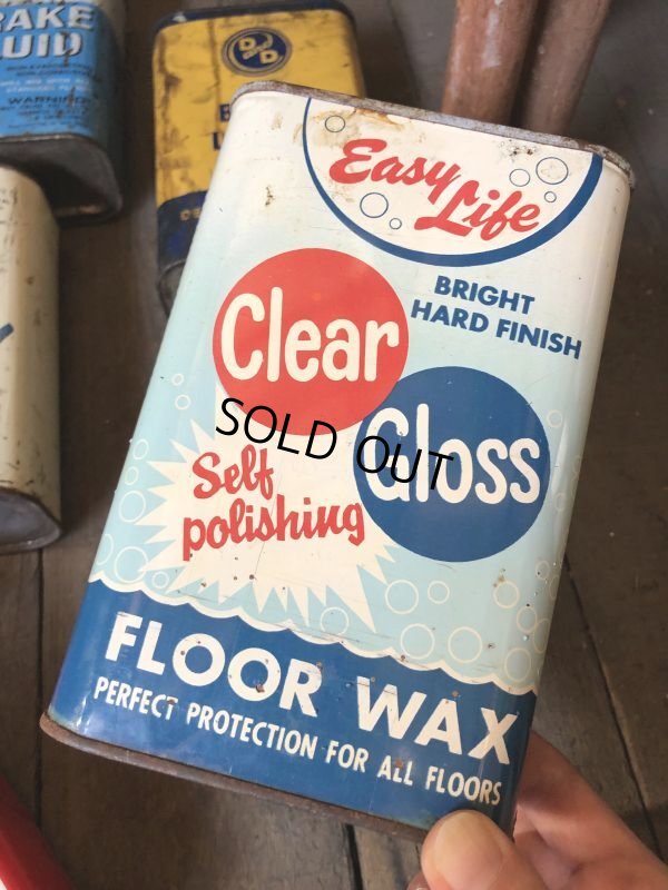 画像1: Vintage 1qt Oil Can Easy Life FLOOR WAX (C230)