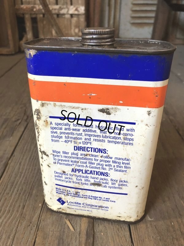 画像4: Vintage 1qt Oil Can Permatex HYDRAULIC JACK OIL (C225)