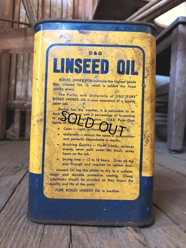 画像6: Vintage 1qt Oil Can D and D BOILED LINSEED OIL (C222)